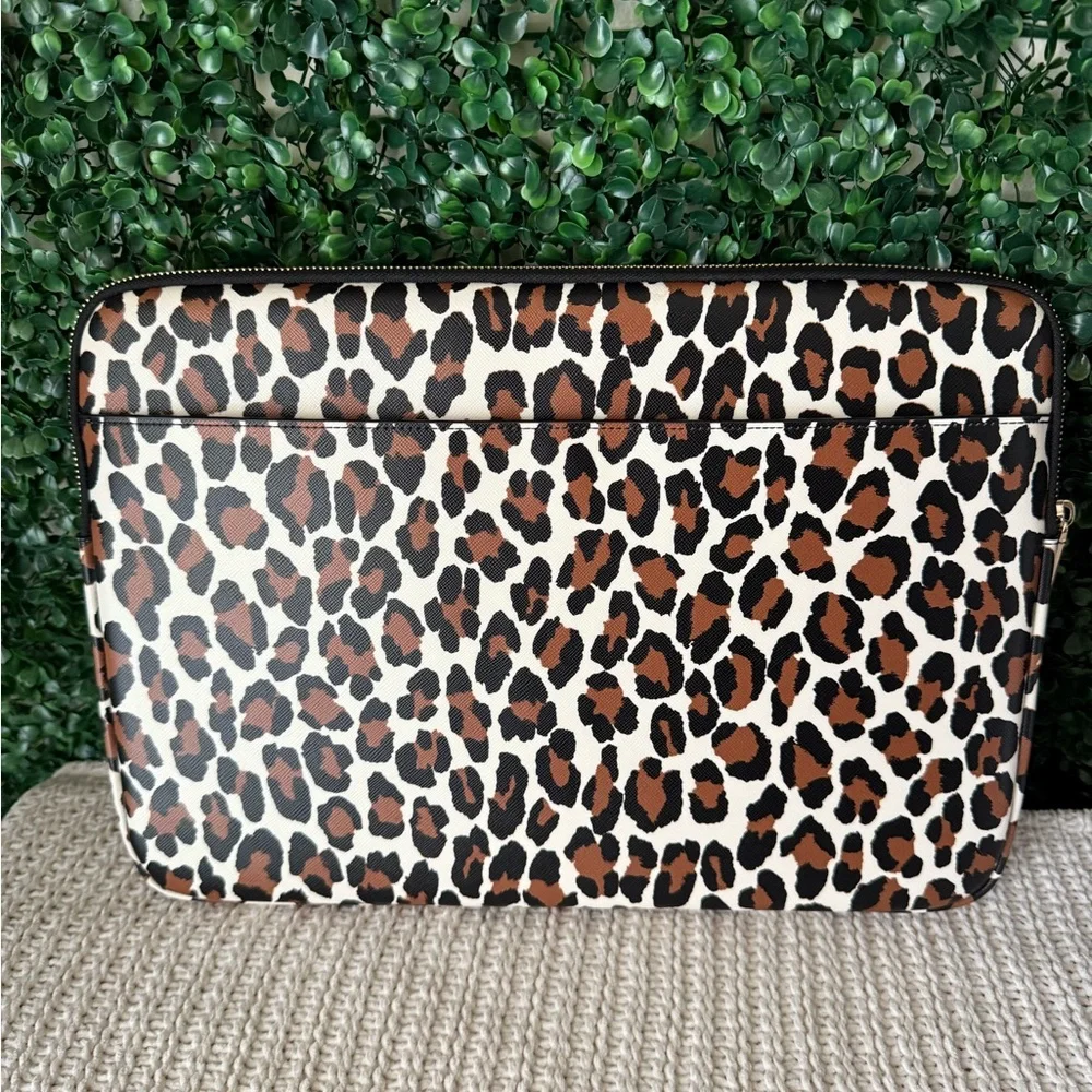 Kate Spade Leopard Print Laptop Sleeve